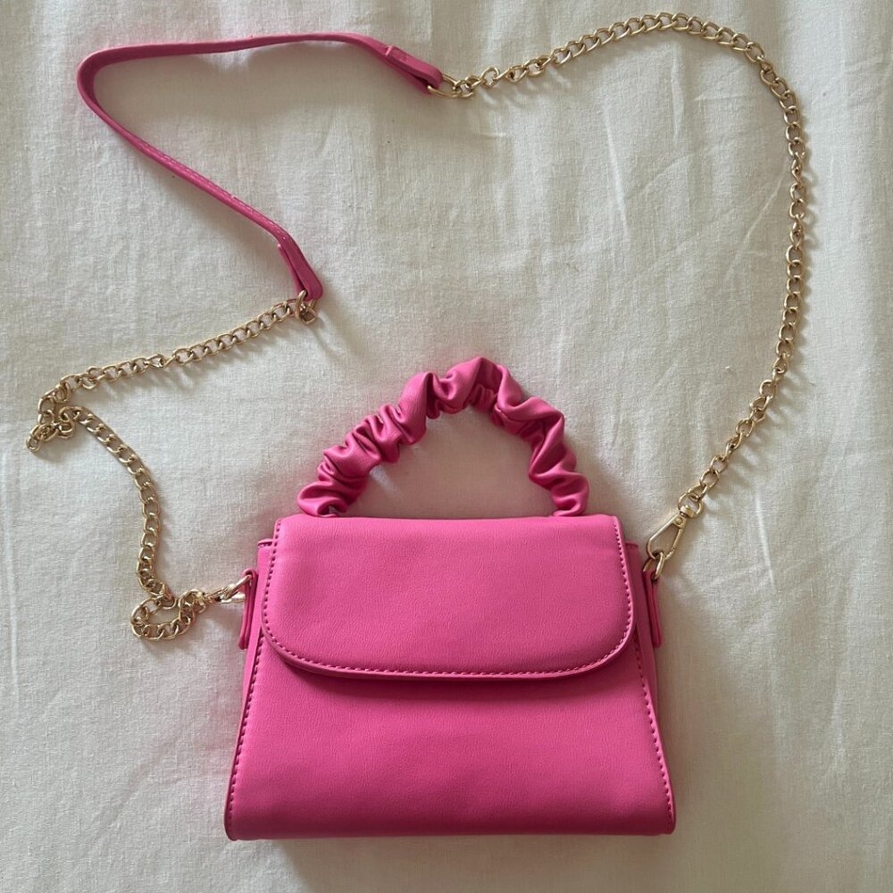 Pink Mini Top handle Crossbody Bag